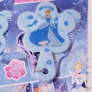 Disney Princess Cinderella Comb and Mirror Set.